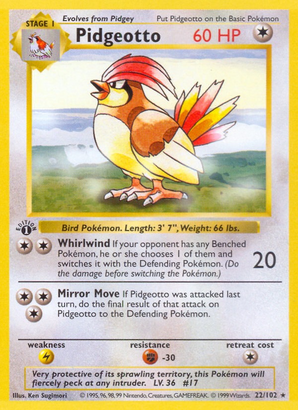 Ảnh thẻ Pidgeotto #22